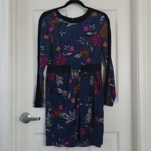 Warehouse Wrap Fitted Dress with Pockets UK Sz 10